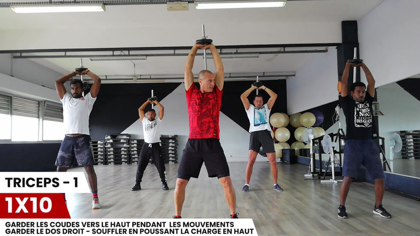Triceps 1 - 1X10 répétitions